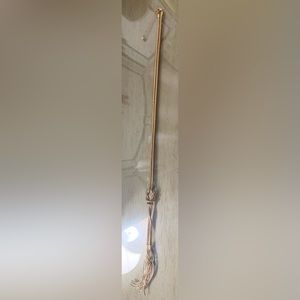 Long gold tassel necklace